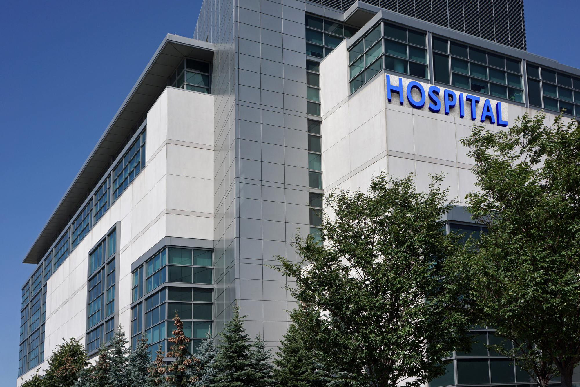 modern hospital building